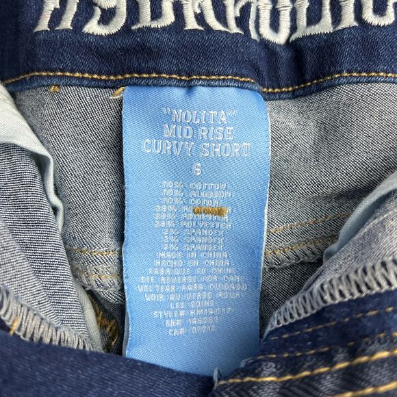 Hydraulic Jeans Nolita Mid Rise Curvy Short Womens Size 6W Stretch 26in Waist - Picture 6 of 8